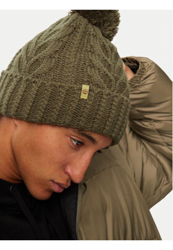 Timberland Czapka TB0A1ERO Zielony. Kolor: zielony. Materiał: materiał, akryl