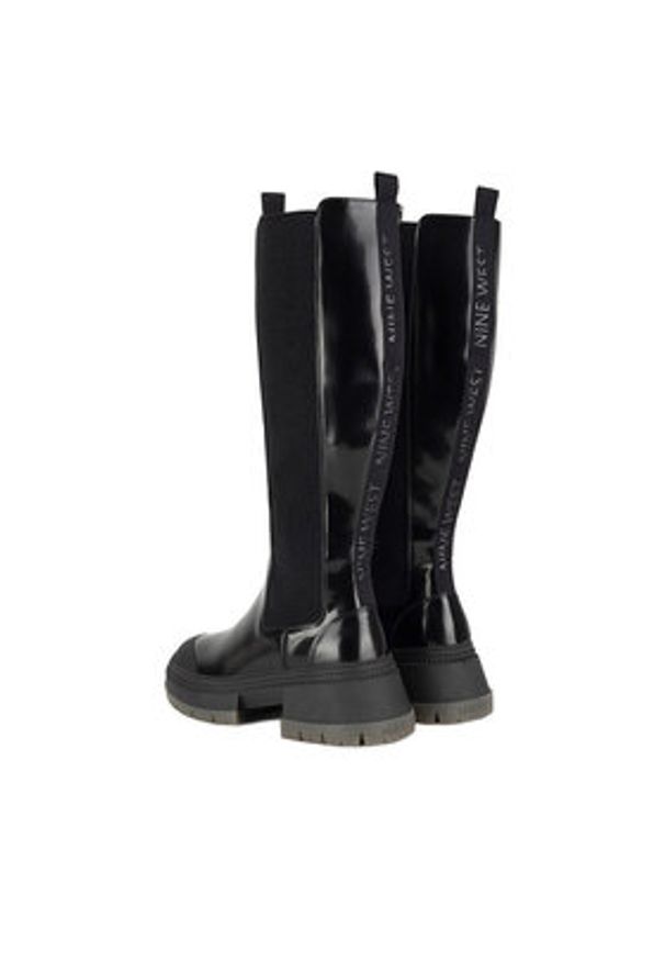 Nine West Kozaki WFA3033-10 Czarny. Kolor: czarny. Materiał: materiał