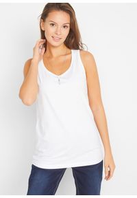 bonprix - Długi top z czystej bawełny (5 sztuk). Kolor: czarny. Materiał: bawełna. Długość: długie. Wzór: gładki, jednolity, melanż #1