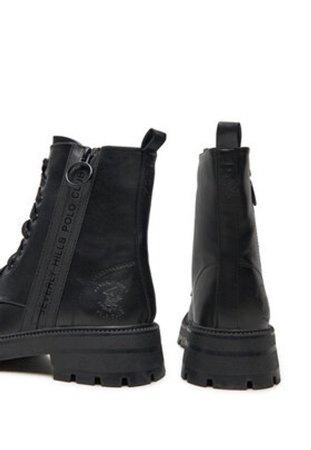 Beverly Hills Polo Club Trapery LS5873-05A Czarny. Kolor: czarny. Materiał: skóra