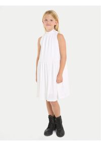Calvin Klein Jeans Sukienka letnia Iridescent IG0IG02481 Biały Relaxed Fit. Kolor: biały. Materiał: syntetyk. Sezon: lato