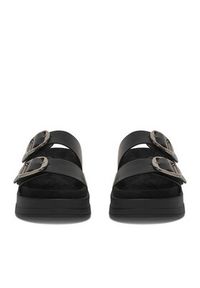 Guess Jeans Klapki CWBEO-HY62273-6 Czarny. Kolor: czarny. Materiał: skóra #8