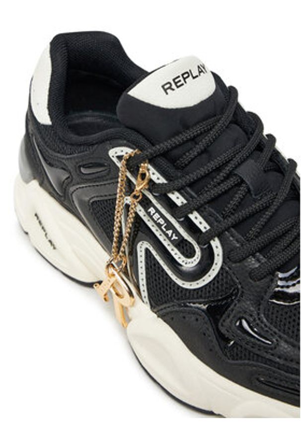 Replay - REPLAY Sneakersy GWS9N .000.C0008T Czarny. Kolor: czarny. Materiał: skóra