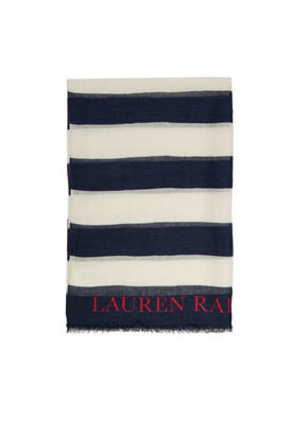 Lauren Ralph Lauren - LAUREN RALPH LAUREN Szal 454966221001 Granatowy. Kolor: niebieski. Materiał: materiał