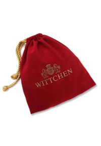 Wittchen - Damski pasek ze skórzanej plecionki z okrągłą klamrą czerwony. Kolor: czerwony. Materiał: skóra