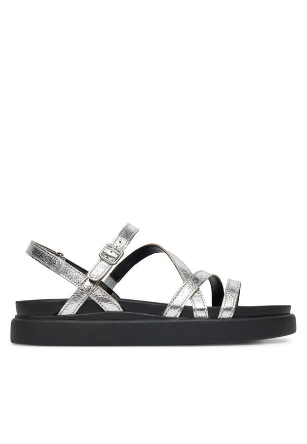Sandały Clarks. Kolor: srebrny