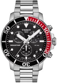 Zegarek Męski TISSOT Seastar 1000 Chronograph T-SPORT T120.417.11.051.01. Styl: wakacyjny, sportowy, elegancki #1