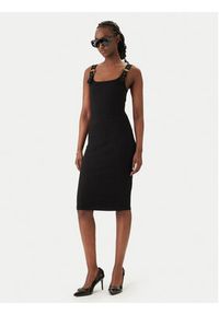 Versace Jeans Couture Sukienka codzienna 80HAO943 J0198 Czarny Slim Fit. Okazja: na co dzień. Kolor: czarny. Materiał: bawełna. Typ sukienki: proste. Styl: casual #2