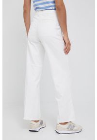 G-Star RAW - G-Star Raw jeansy Page high wide fringe damskie kolor biały high waist. Stan: podwyższony. Kolor: biały #4