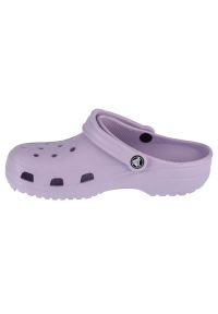 Klapki Crocs Classic 10001-530 fioletowe. Okazja: na plażę. Kolor: fioletowy. Materiał: guma. Sezon: lato #3