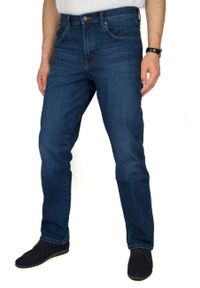 Wrangler - WRANGLER TEXAS MĘSKIE SPODNIE JEANSOWE DARK WASH W121CT30R