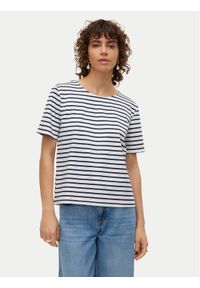 Vero Moda T-Shirt Abby 10304716 Biały Regular Fit. Kolor: biały. Materiał: syntetyk