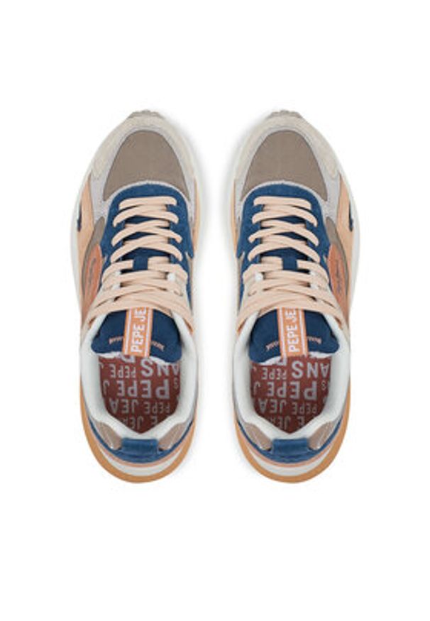 Pepe Jeans Sneakersy Winslow Serie PLS600013 Brązowy. Kolor: brązowy. Materiał: zamsz, skóra