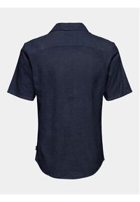 Only & Sons Koszula Caiden 22025116 Granatowy Slim Fit. Kolor: niebieski. Materiał: bawełna