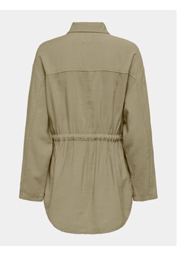 only - ONLY Kurtka przejściowa Nadine 15308614 Khaki Regular Fit. Kolor: brązowy. Materiał: wiskoza
