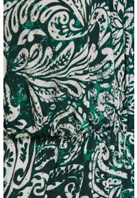 Answear Lab sukienka kolor zielony midi rozkloszowana. Kolor: zielony. Materiał: tkanina. Typ sukienki: rozkloszowane. Styl: wakacyjny. Długość: midi #5