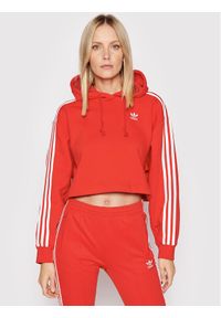 Adidas - adidas Bluza adicolor Classics HC2017 Czerwony Relaxed Fit. Kolor: czerwony. Materiał: syntetyk, bawełna