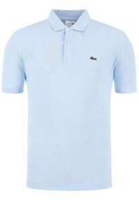 Lacoste Polo L1212 Niebieski Classic Fit. Typ kołnierza: polo. Kolor: niebieski. Materiał: bawełna
