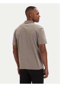 Hugo - HUGO Polo Deabono_D 50517638 Brązowy jasny Regular Fit. Typ kołnierza: polo. Kolor: brązowy. Materiał: bawełna #4