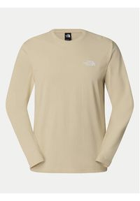 The North Face Longsleeve Simple Dome NF0A87QN Beżowy Regular Fit. Kolor: beżowy. Materiał: bawełna, syntetyk. Długość rękawa: długi rękaw