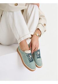Gino Rossi - GINO ROSSI Sneakersy EO-GRW03 Turkusowy. Kolor: turkusowy. Materiał: zamsz, skóra #2
