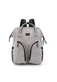 Peterson - Plecak mommy bag Himawari 1208 szary. Kolor: szary. Materiał: poliester