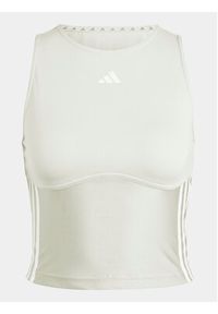 Adidas - adidas Koszulka techniczna Hyperglam Shine Training IN6823 Beżowy Slim Fit. Kolor: beżowy. Materiał: syntetyk #2