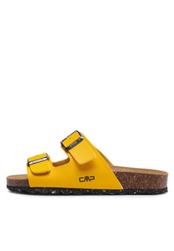 CMP Klapki Eco Thalitha Wmn Slipper 3Q91016 Żółty. Kolor: żółty. Materiał: skóra
