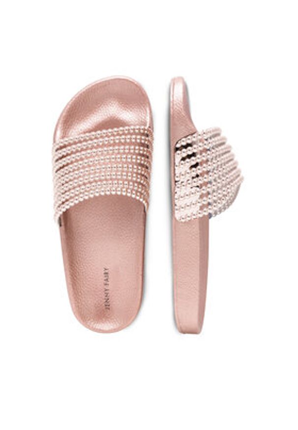 Jenny Fairy Klapki WFA2744-1 Złoty. Kolor: złoty. Materiał: skóra