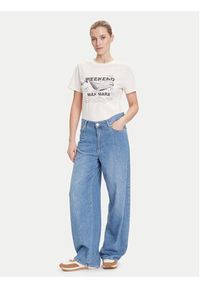 Weekend Max Mara T-Shirt Guglia 2525976031 Écru Regular Fit. Materiał: bawełna #5