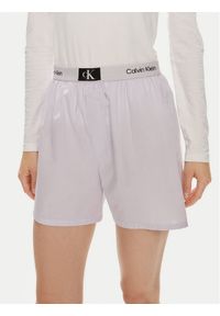 Calvin Klein Underwear Szorty piżamowe 000QS6972E Fioletowy Relaxed Fit. Kolor: fioletowy. Materiał: bawełna