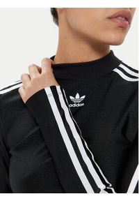 Adidas - adidas Bluzka 3-Stripes IU2428 Czarny Slim Fit. Kolor: czarny. Materiał: syntetyk #3