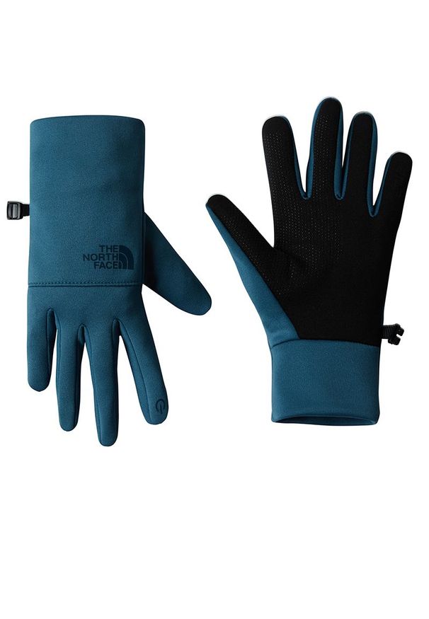 Rękawiczki damskie The North Face Etip Recycled 0A4SHBBQ51 - niebieskie. Kolor: niebieski. Materiał: materiał, tkanina, polar. Sezon: zima