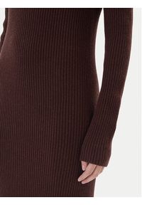 Kontatto Sukienka dzianinowa 3M0853C Brązowy Regular Fit. Kolor: brązowy. Materiał: syntetyk #2
