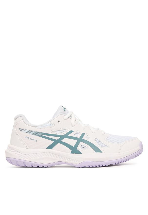 Buty halowe Asics. Kolor: biały