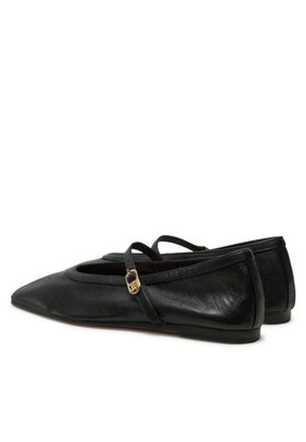 TOMMY HILFIGER - Tommy Hilfiger Baleriny Ballerina Maryjane Soft Leather FW0FW08354 Czarny. Kolor: czarny. Materiał: skóra