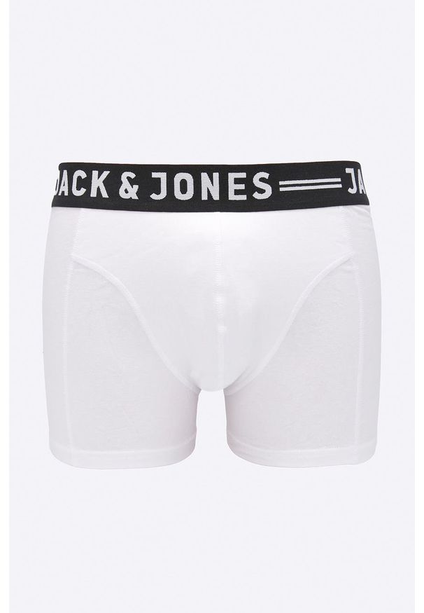 Jack & Jones - Bokserki (3-pack). Kolor: szary. Materiał: bawełna, dzianina, elastan. Wzór: nadruk