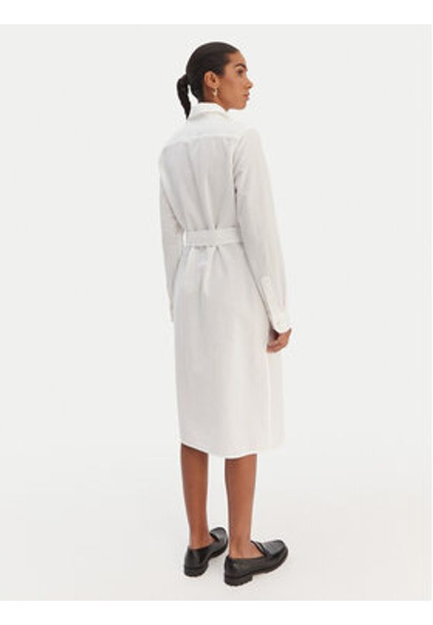 Polo Ralph Lauren Sukienka koszulowa 211B18781001 Biały Regular Fit. Typ kołnierza: polo. Kolor: biały. Materiał: bawełna. Typ sukienki: koszulowe