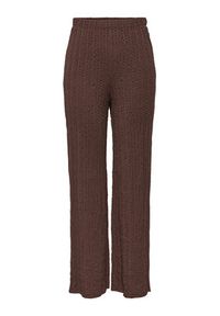 only - ONLY Spodnie materiałowe Ella 15368471 Brązowy Wide Leg. Kolor: brązowy. Materiał: syntetyk, bawełna #3