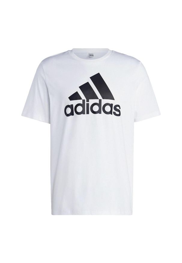 Adidas - Koszulka męska adidas Essentials Single Jersey Big Logo Tee. Kolor: czarny, biały, wielokolorowy. Materiał: jersey