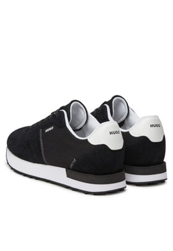 Hugo - HUGO Sneakersy Kiria Runn hsdme 50541592 Czarny. Kolor: czarny. Materiał: zamsz, skóra