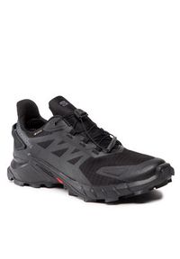 salomon - Salomon Buty do biegania Supercross 4 Gtx GORE-TEX 417316 26 V0 Czarny. Kolor: czarny. Materiał: materiał. Technologia: Gore-Tex