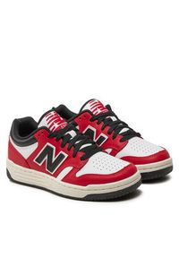 New Balance Sneakersy GSB480TT Czerwony. Kolor: czerwony. Materiał: skóra