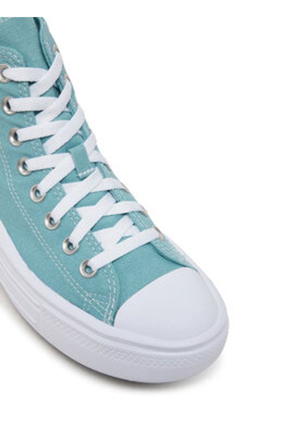 Converse Trampki Chuck Taylor All Star Move Platform A10703C Zielony. Kolor: zielony. Materiał: materiał. Obcas: na platformie