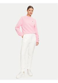 Lacoste Bluza SF9202 Różowy Regular Fit. Kolor: różowy. Materiał: bawełna #4