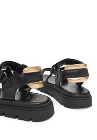Elisabetta Franchi Sandały F4A2-E0586-1733 Czarny. Kolor: czarny. Materiał: skóra #7