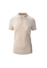 Koszulka damska Magnum Polo Wo's - beżowa, Rozmiar S. Typ kołnierza: polo. Kolor: beżowy. Materiał: tkanina, materiał, poliester, skóra. Długość: długie. Sport: turystyka piesza, fitness, kolarstwo #1