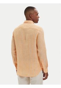 TOMMY HILFIGER - Tommy Hilfiger Koszula Bengal MW0MW42400 Pomarańczowy jasny Regular Fit. Kolor: pomarańczowy. Materiał: len #5