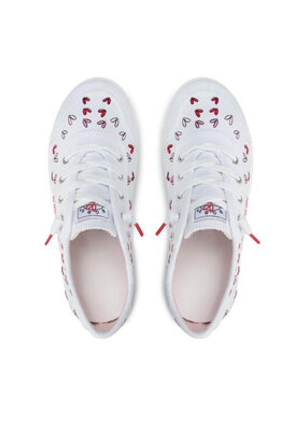 skechers - Skechers Sneakersy Love Brigade 113951/WRPK Biały. Kolor: biały. Materiał: materiał