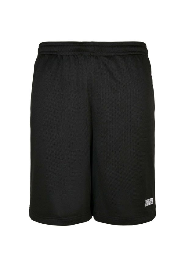 Szorty Urban Classics Basic Mesh. Kolor: czarny. Materiał: mesh. Długość: krótkie. Sezon: lato